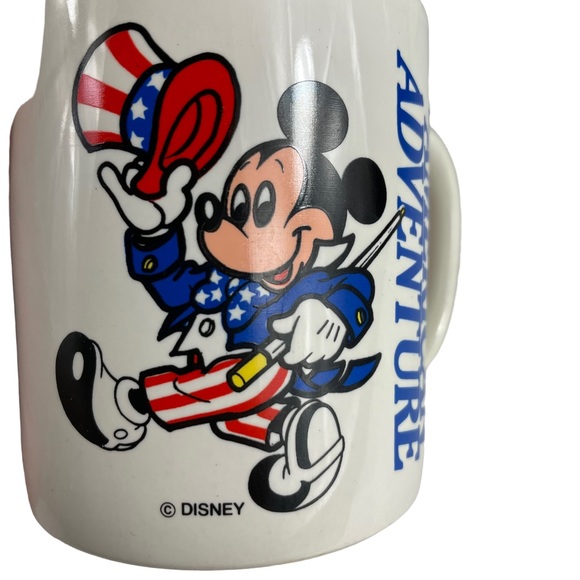 Vintage Disney Epcot Center World Adventure Mickey Mouse Patriotic Coffee Mug HF - Picture 11 of 11